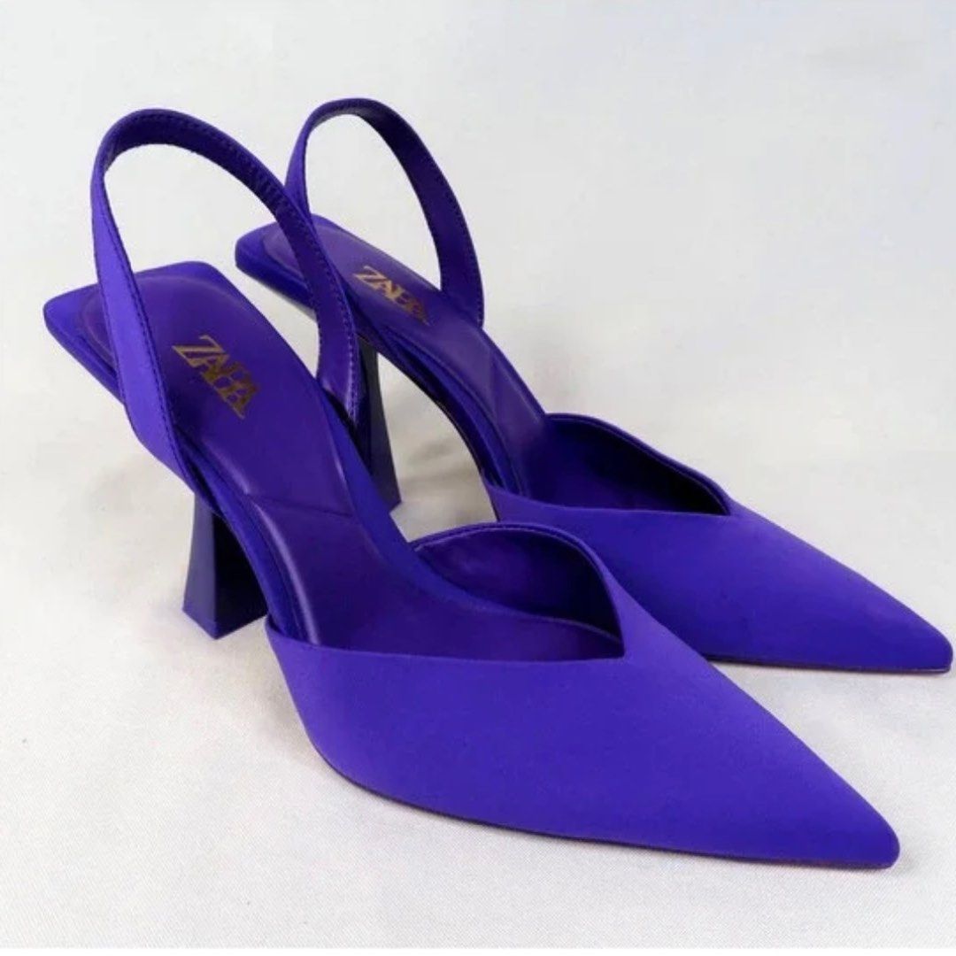Purple kitten online heel shoes