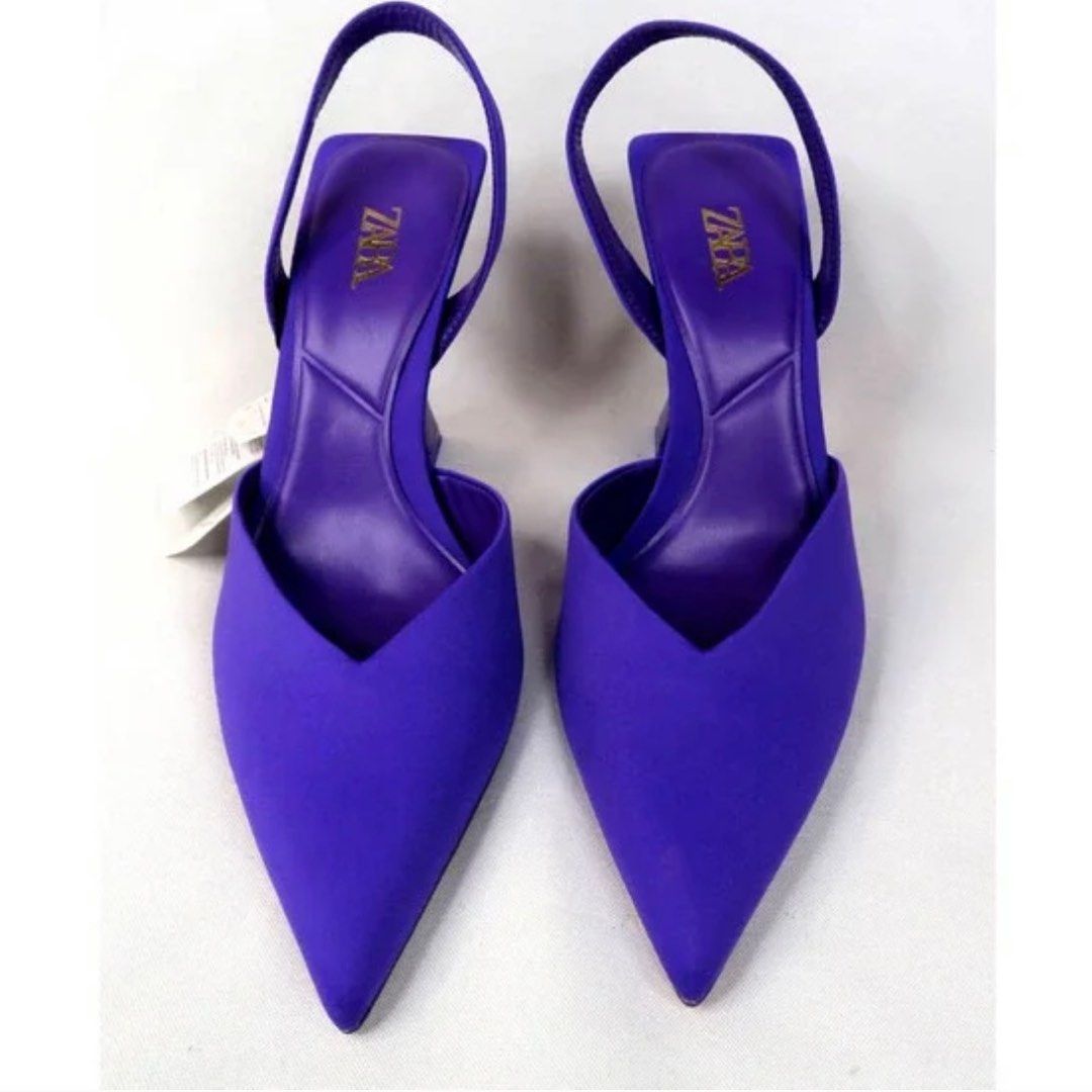 Purple slingback heels cheap