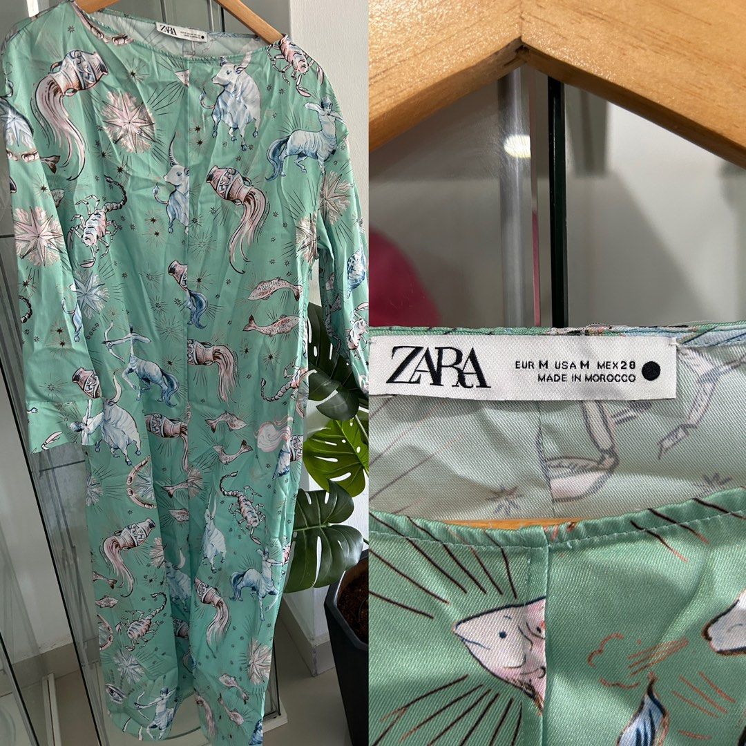 Zara zodiac sale print dress
