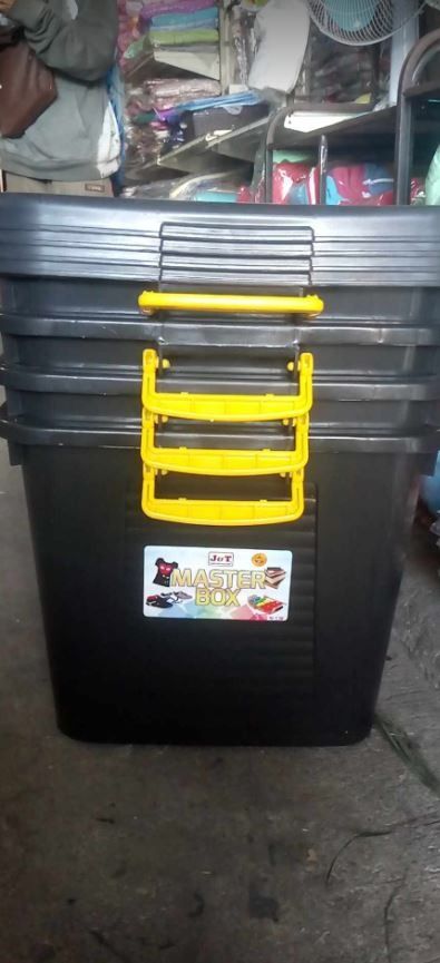 143L BIG BLACK STORAGE BOXES - To Bagumbayan QC (Category: Storage Boxes & Baskets) located in Quezon City. Submitted by uno_store (Listing ID 1248705646, Image 2). Description: ‼️ GRAND SUPER SALE 💯 ‼️ ‼️ STOCKABLE STORAGE 💯 ‼️ OPEN FOR BULK ORDERS Wholesale/Dealer/Supplier/Retailer PANG PERSONAL AT PANG NEGOSYO ✅ proof of delivery 💯 ✅ 4 boxes 143L black storage boxes SOLD SOLD Bound to Bagumbayan QC! Again, thank you so much po maam Aubrey U