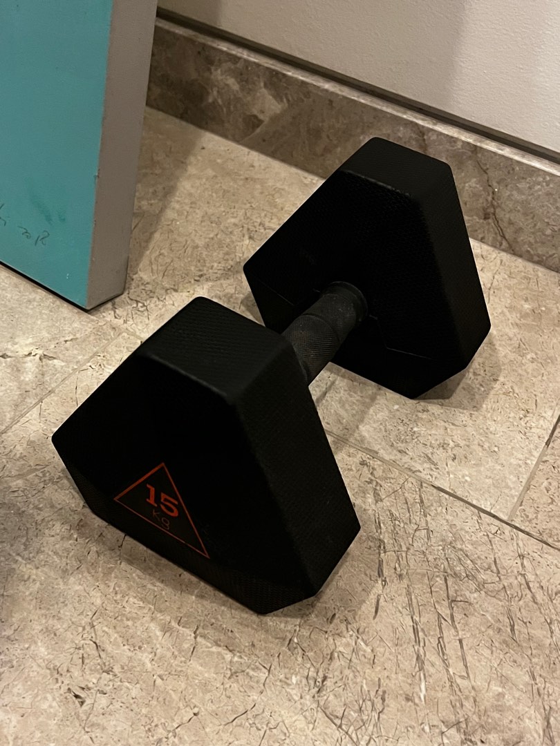 15KG Hex Dumbbell decathlon Sports Equipment Exercise Fitness