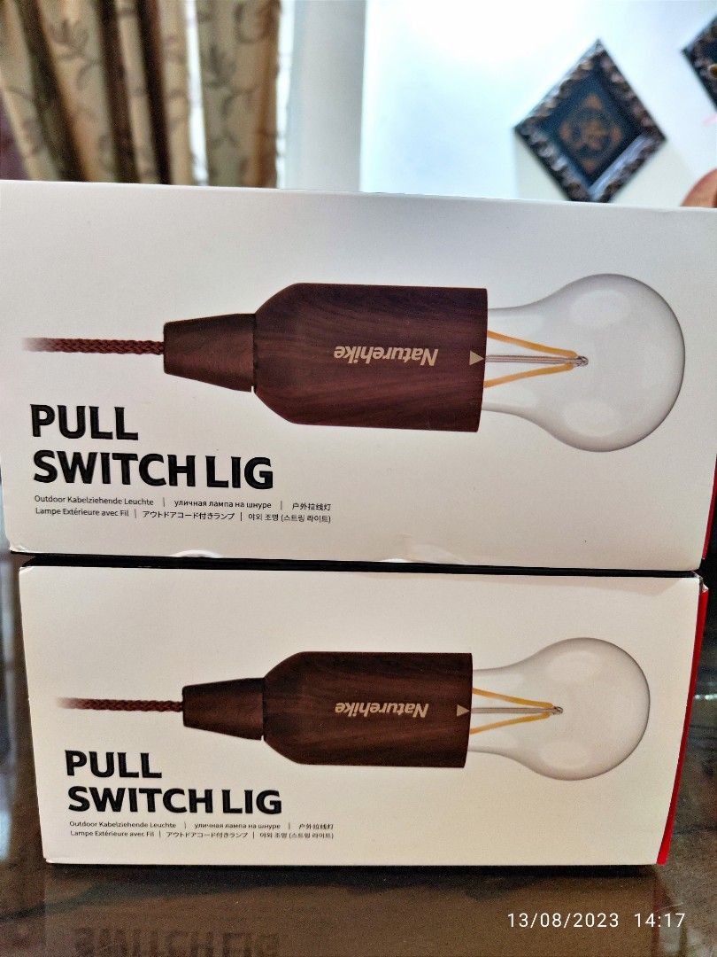 2 Unit NATUREHIKE Pull Switch Light Lamp Lampu Camping, Sports Equipment, Hiking & Camping on