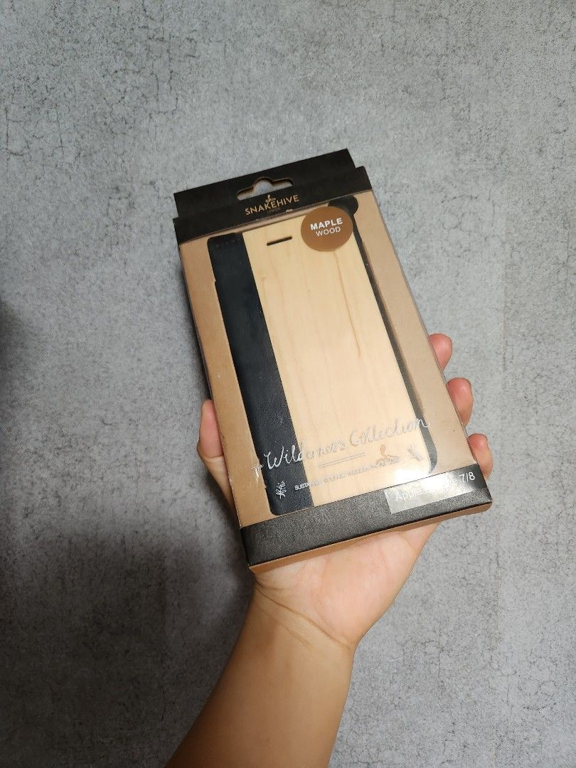 原價$300) iPhone 7/8 WOODEN case 木製手機殼, 手提電話, 電話及其他
