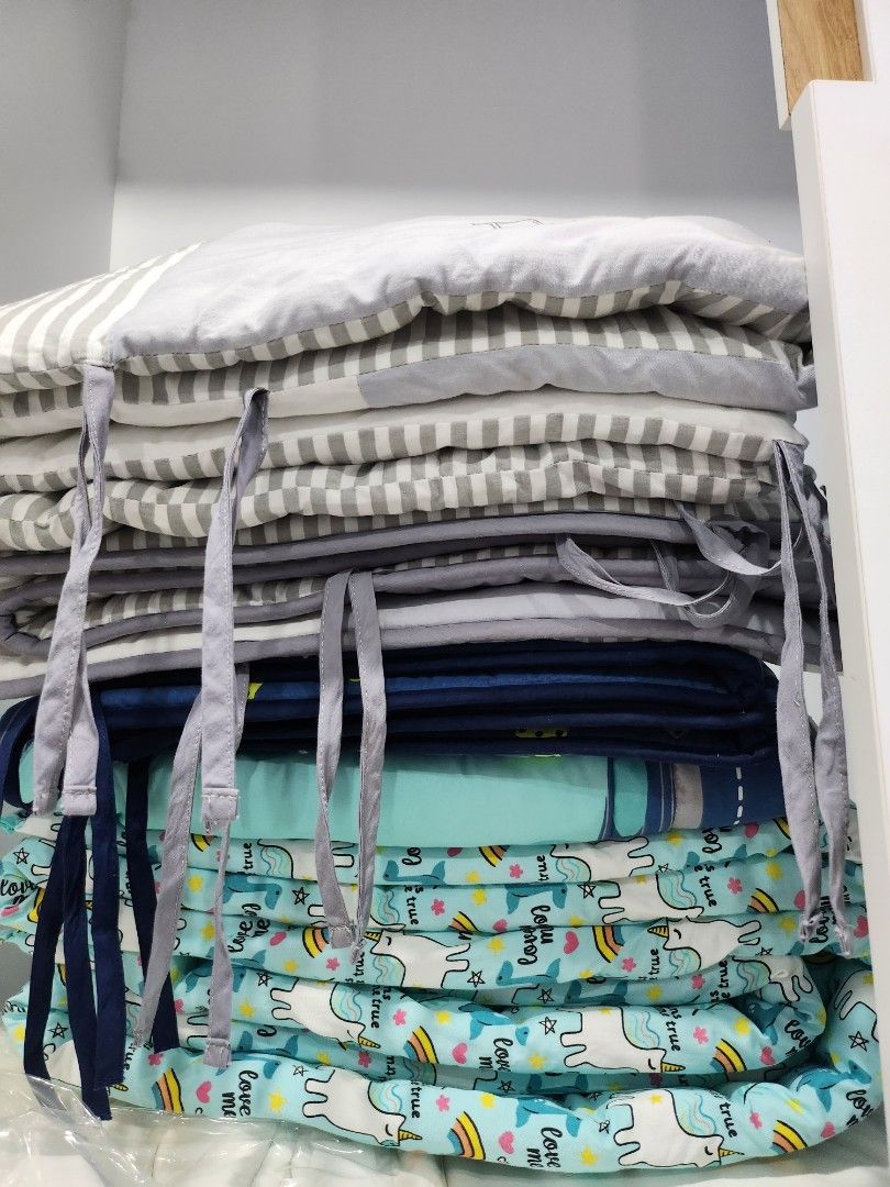 (Kiddy Palace/Happy Cot)3 Baby Bed Guard Covers, Babies & Kids, Baby