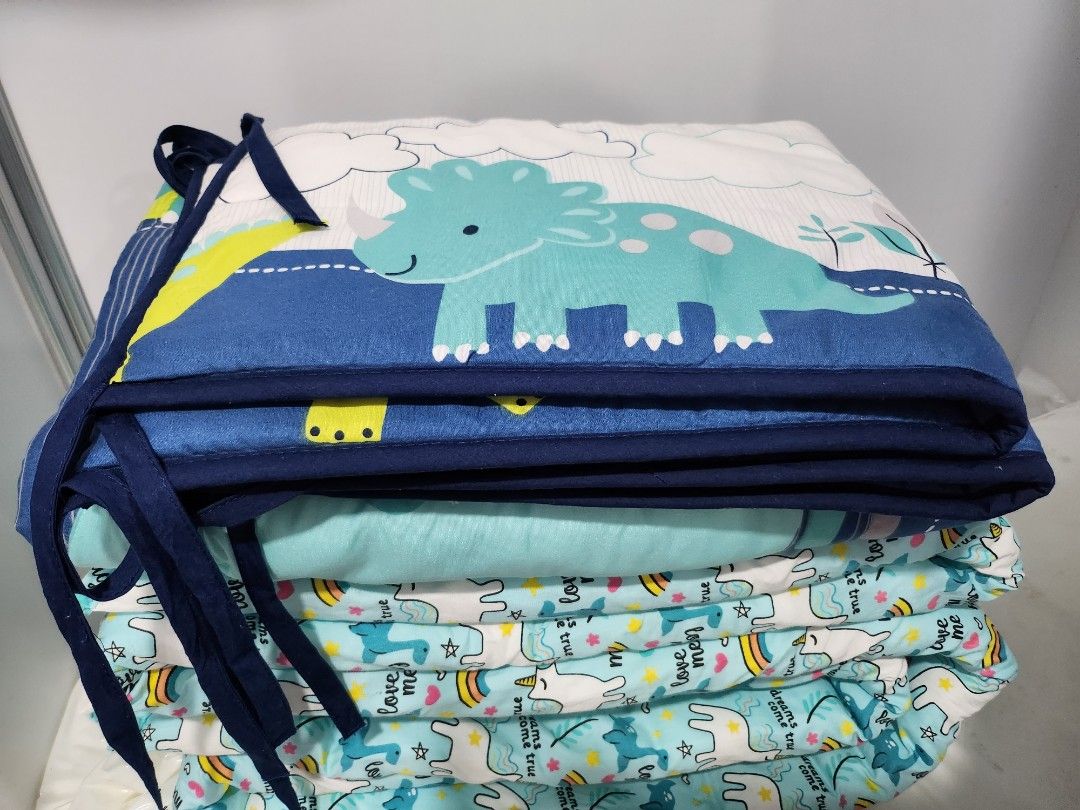 (Kiddy Palace/Happy Cot)3 Baby Bed Guard Covers, Babies & Kids, Baby