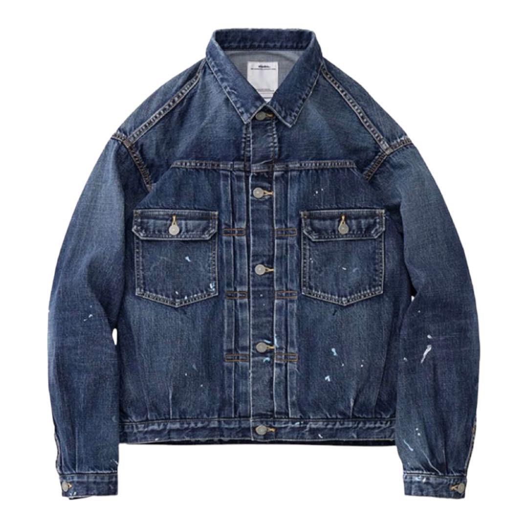 4 XL Visvim SS 101xx JKT DMGD-1010 Denim Jacket 1010, 名牌, 服裝