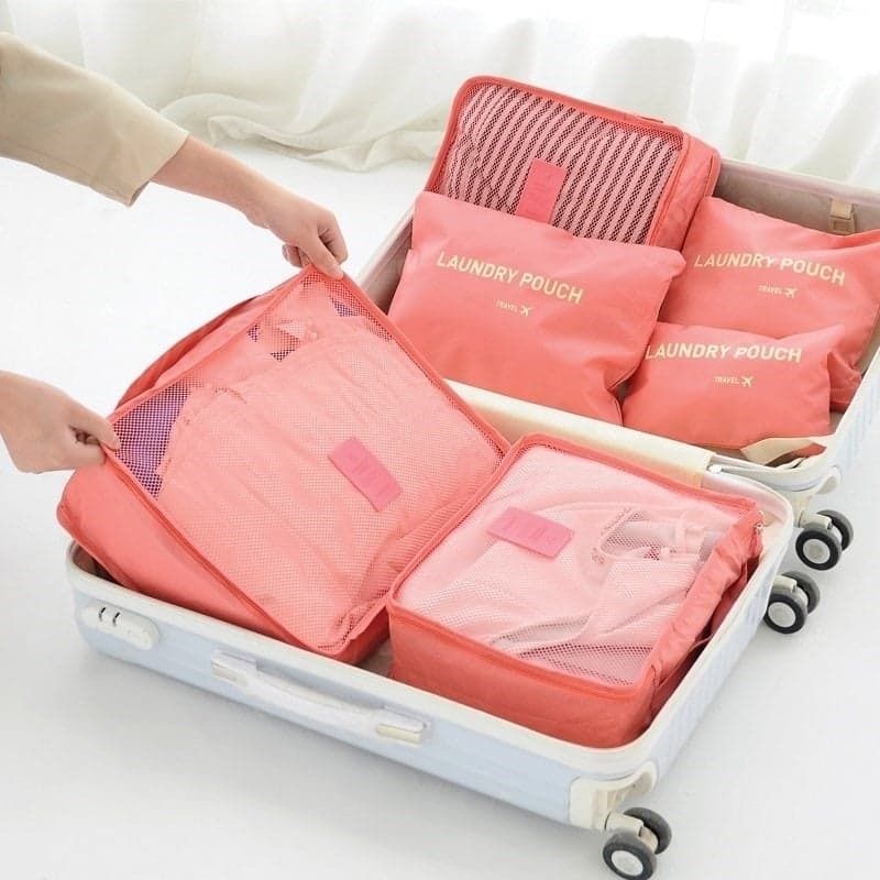 6pcs 7pcs Travel Storage Bag Luggage Organizer Packing Tidy Clothing 6In1 Clothes Laundry Sleeves Pouch Cubes Organiser Hobbies Toys Travel Travel Essentials Accessories on Carousell