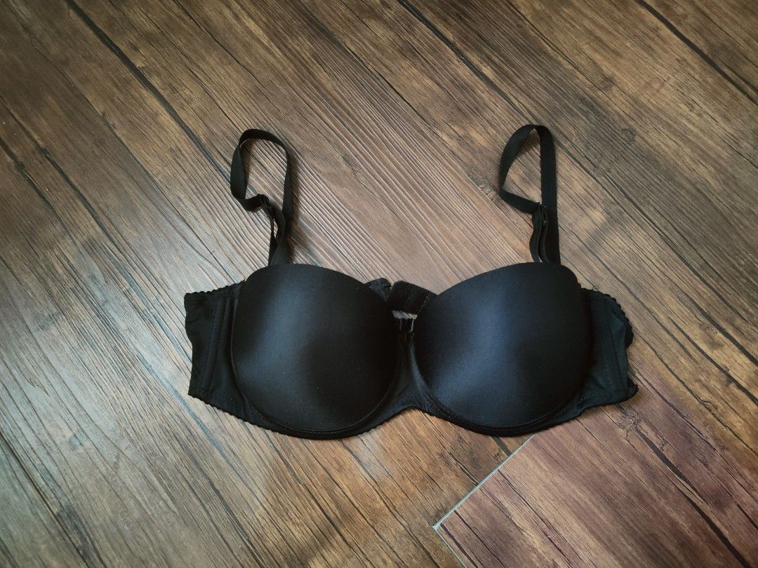 85 NBB Turkish push up classic sexy black bra removable straps