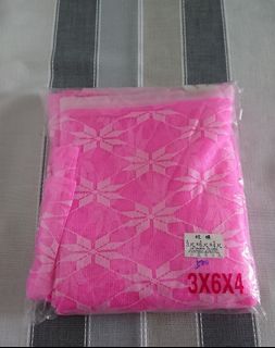 二手 台灣製復古粉色長方形蚊帳
