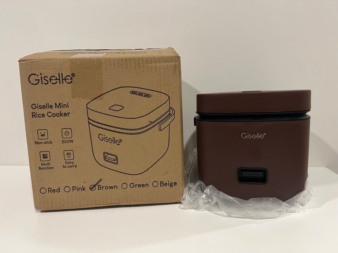 Giselle Mini Rice Cooker 1.2L with Non-stick Pot and Steamer 200W