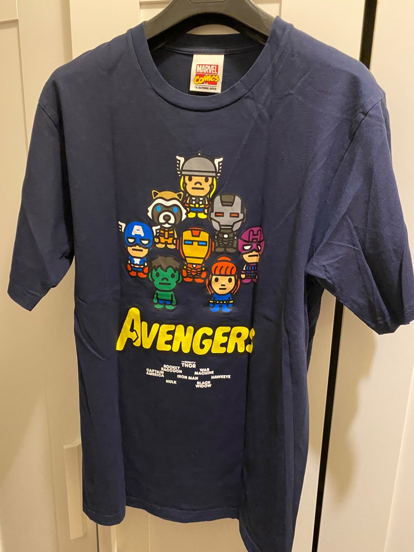 BAPE MARVEL MILO AVENGERS TEE XL エイプ