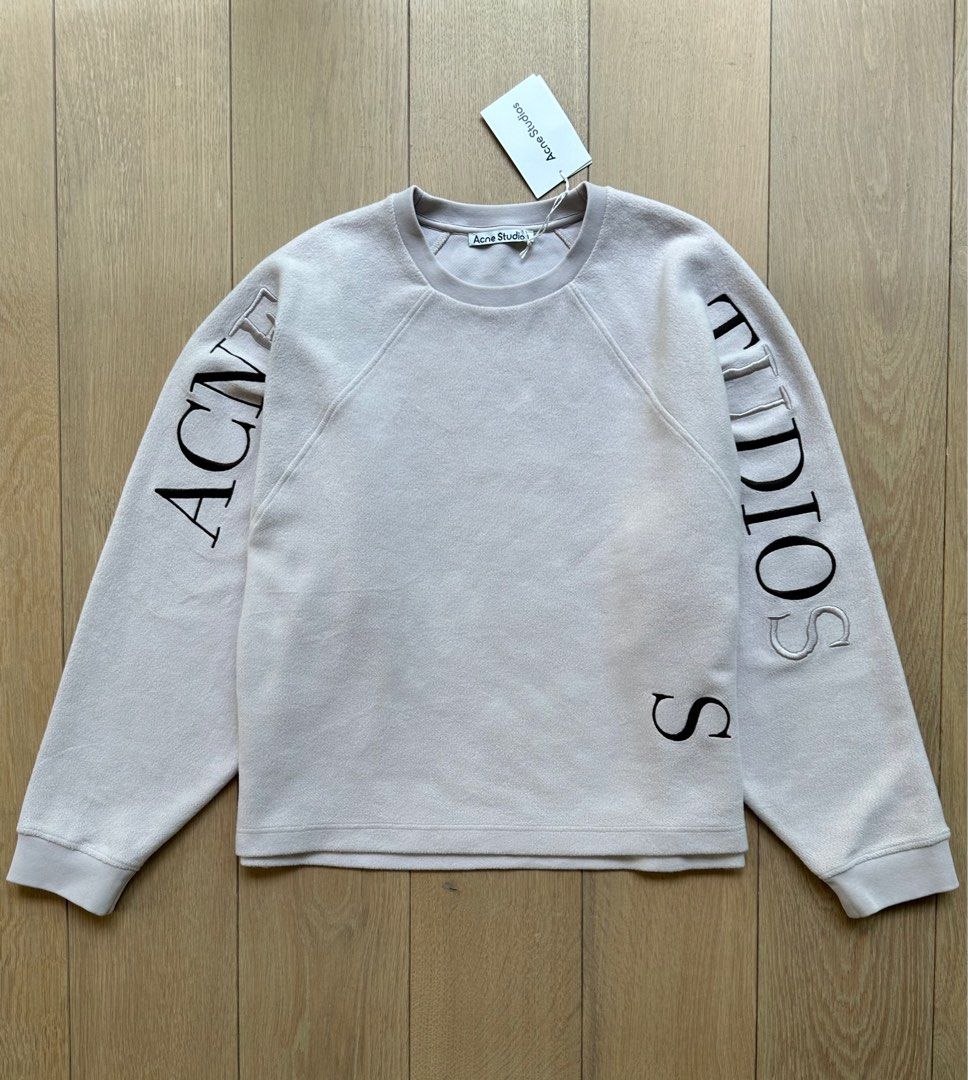 Acne studios embroidered logo sweatshirt outlet