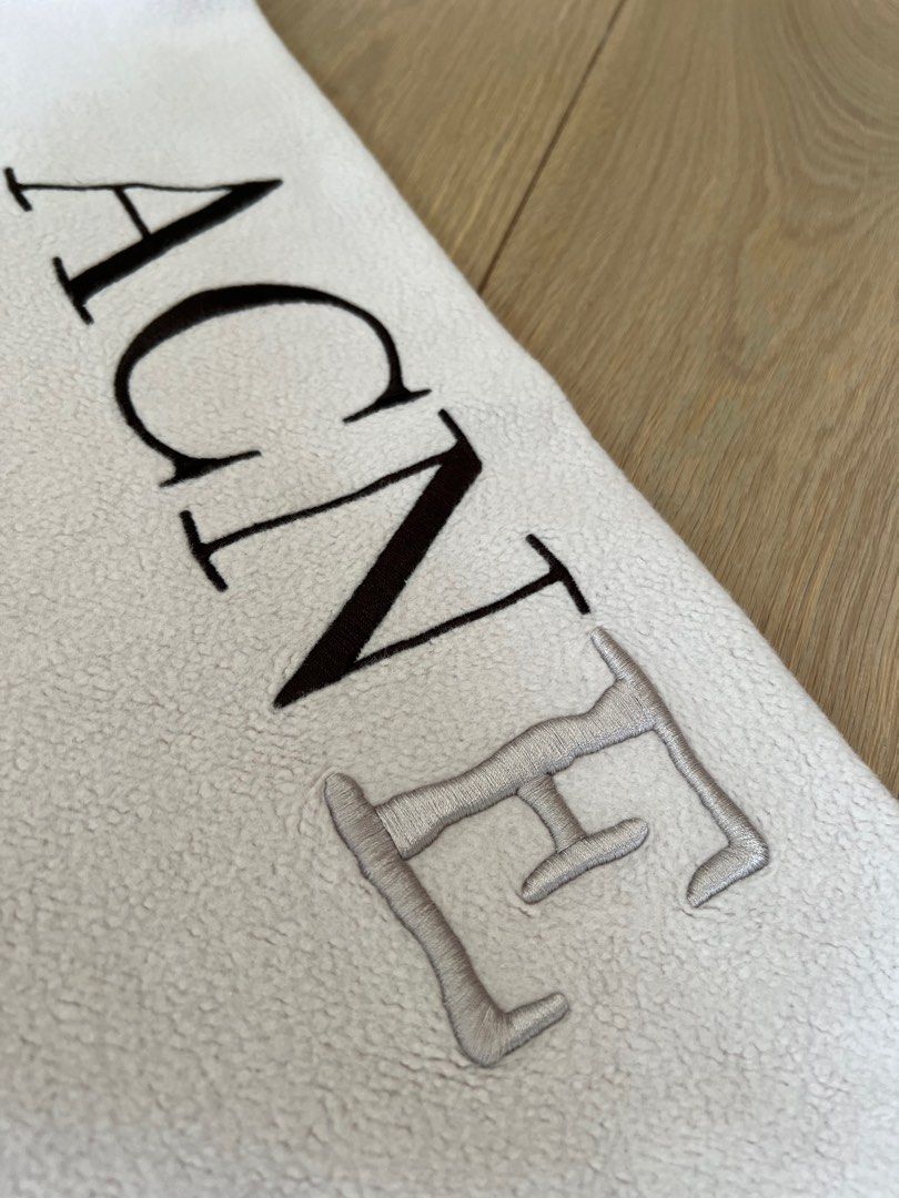 Acne studios embroidered logo sweatshirt store