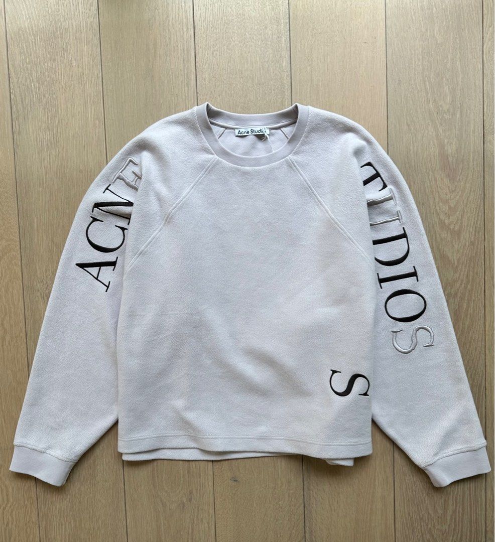 Acne studios embroidered logo sweatshirt store