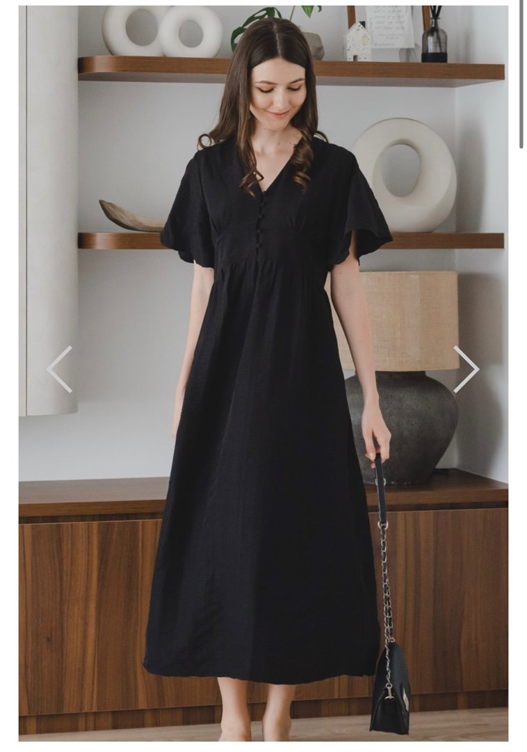 corset maxi dress formal Sarah Black Black Slim Fit Dress Color:Black Flowers KOL