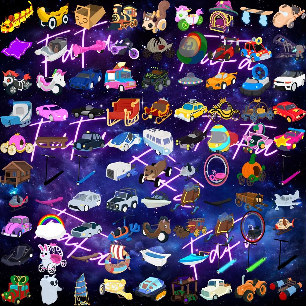 Adopt me all cars, 電子遊戲, 電子遊戲, PlayStation Carousell