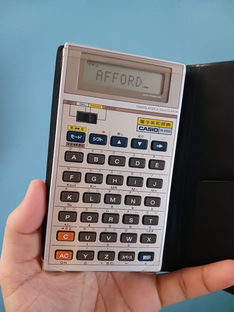 Affordable rare CASIO translator and calculator TR 4000 Market