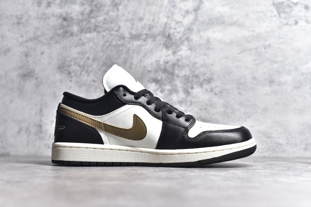 Air jordan 1 black white and gold shop