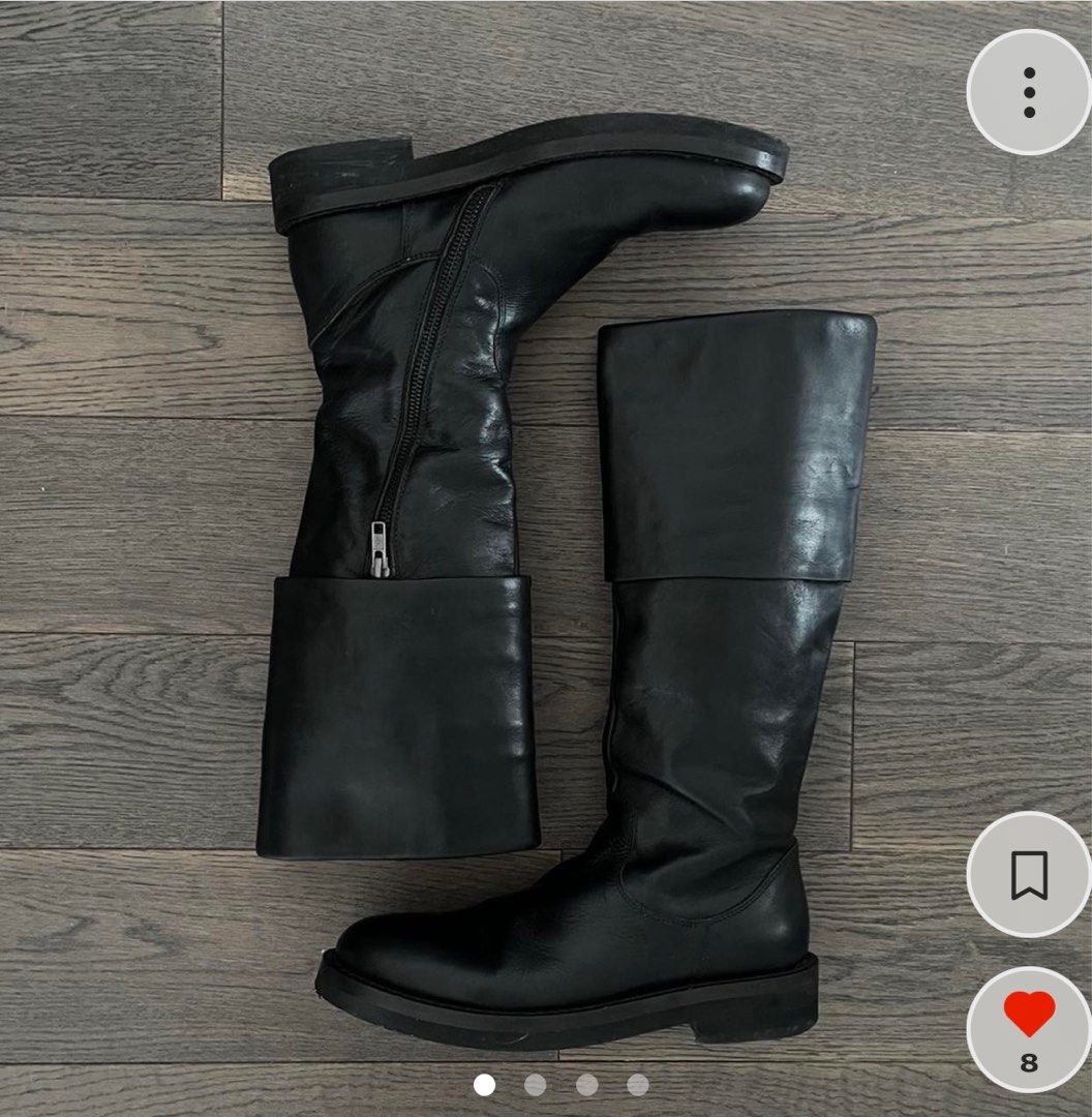 Ann demeulemeester over the knee boots sales
