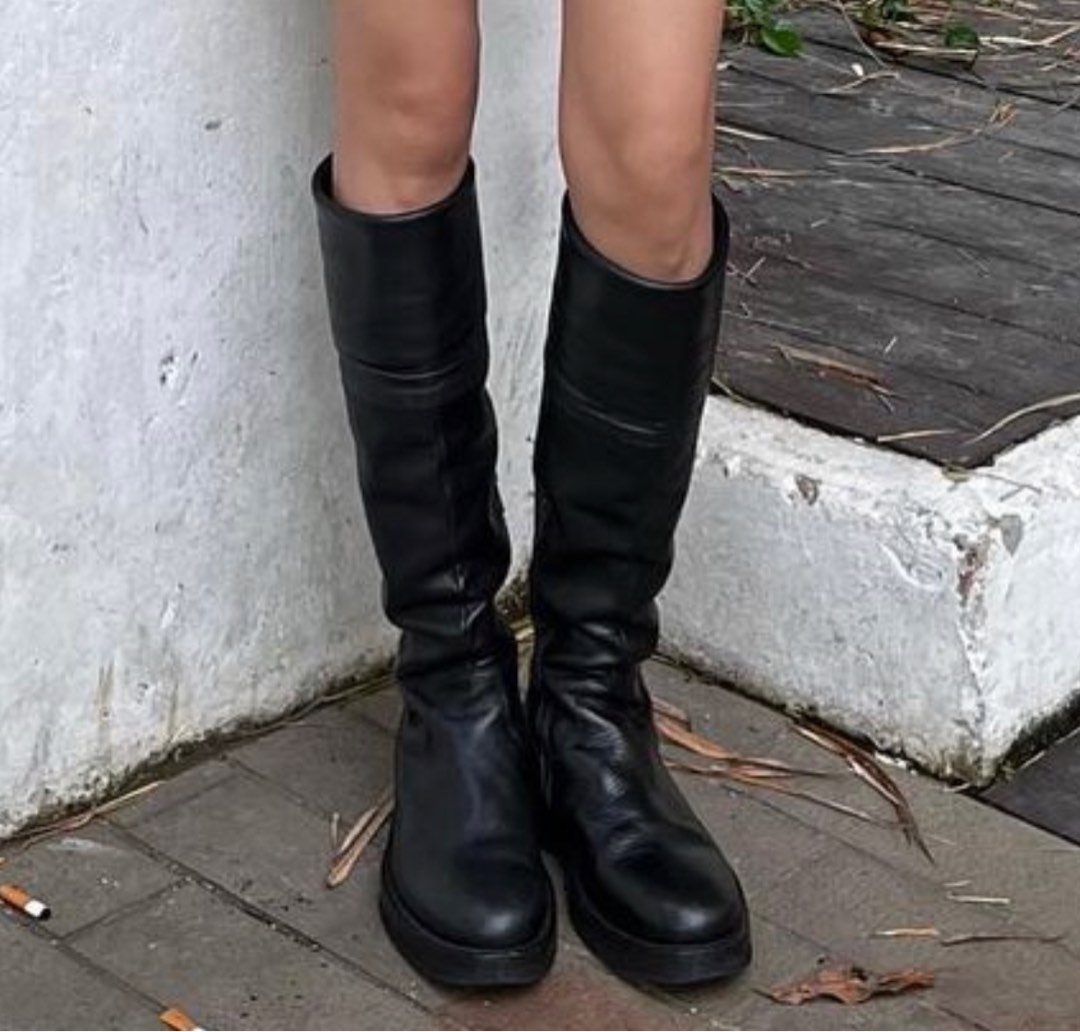 Ann demeulemeester thigh top high boots