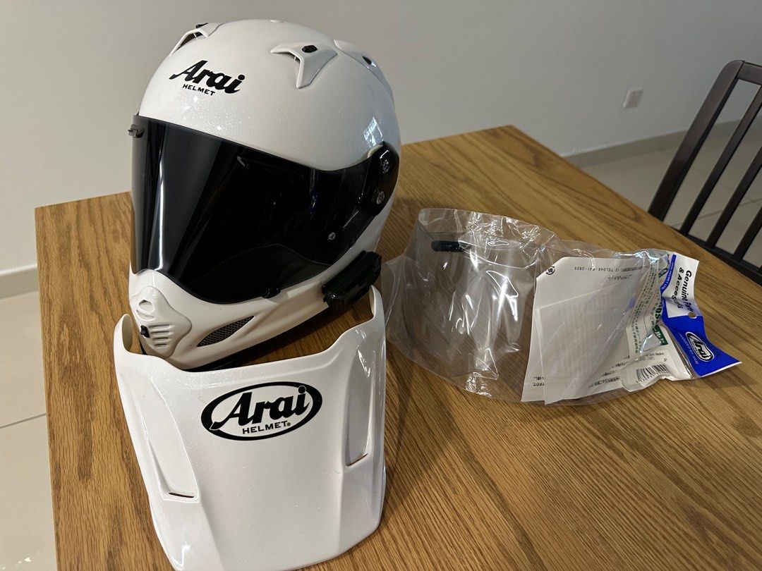 Arai TX3 Tourcross 3 with Cardo Auto Accessories on Carousell