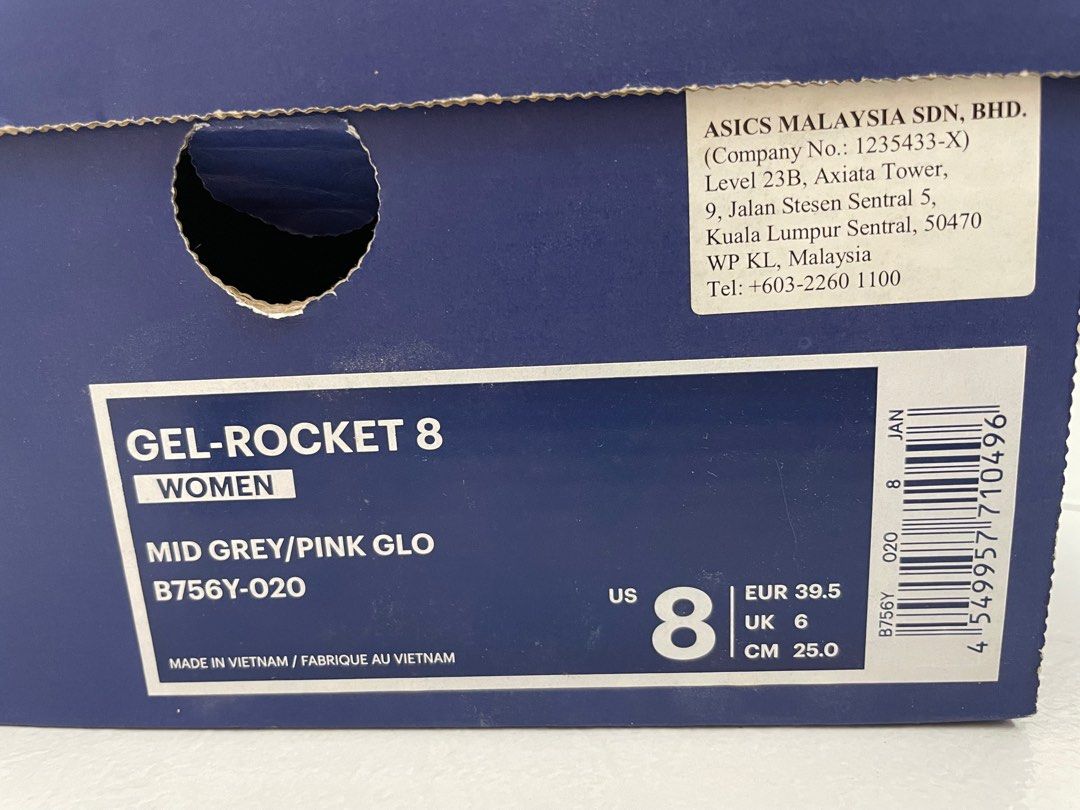 ASICS GEL ROCKET 8 WOMEN FOR SALE Women s Fashion Footwear