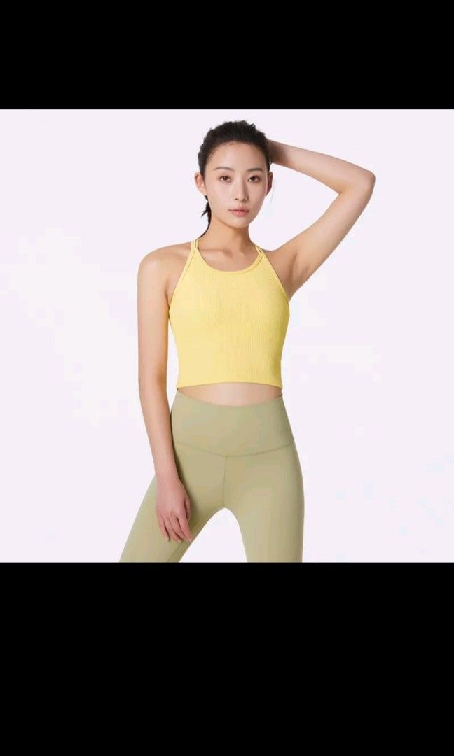 Yellow sports hotsell tops