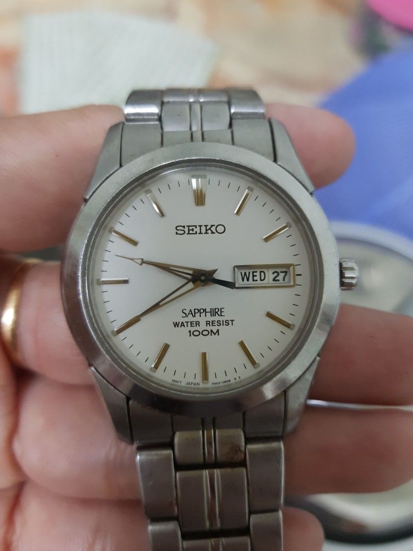 Aunthentic seiko sapphire Men s Fashion Watches Accessories