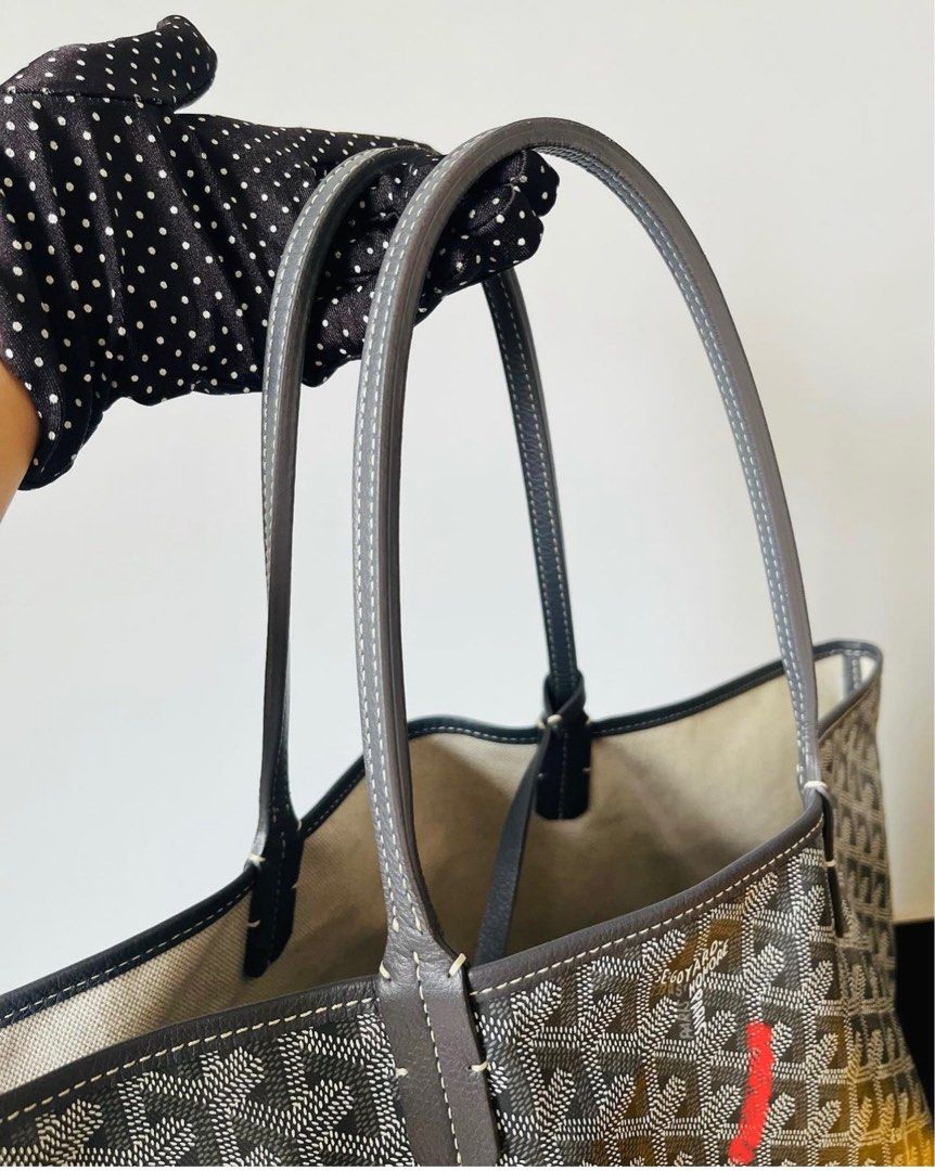 Goyard Grey Leather Artois Tote Pm (Authentic Pre-Owned) - ShopStyle