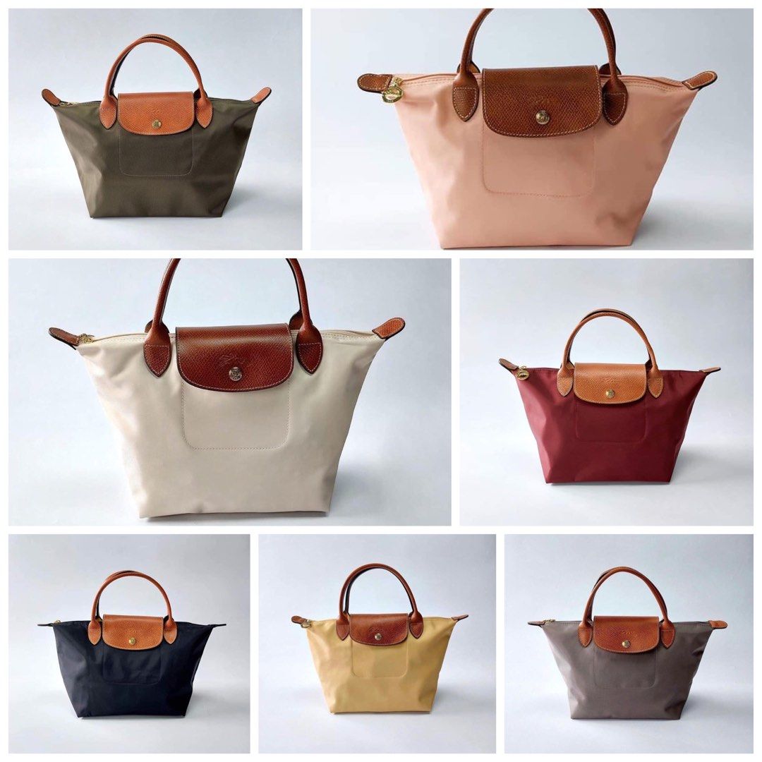 (FREE SF) Authentic Longchamp Le Pliage Classic Original Small Short Handle (Category: Luxury Bags & Wallets) located in Santa Rosa. Submitted by jujuboutique (Listing ID 1248695503, Image 1). Description: ONHAND AND READY TO SHIP!! PM FOR MORE PHOTOS/PHOTOS OF EACH COLOR !! 100% AUTHENTIC. Made in France. LAST PRICE POSTED. No return, no exchange. If doubtful, do not buy. PM FOR MORE QUESTIONS ✨. FAQs 🍒 1. BAKIT PO ANG MURA? - The products are 