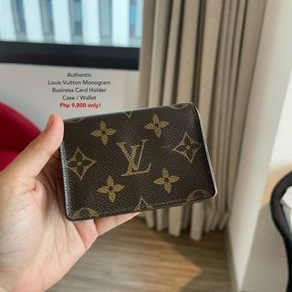 Preloved Louis Vuitton Damier Ebene Business Card Holder CA0066