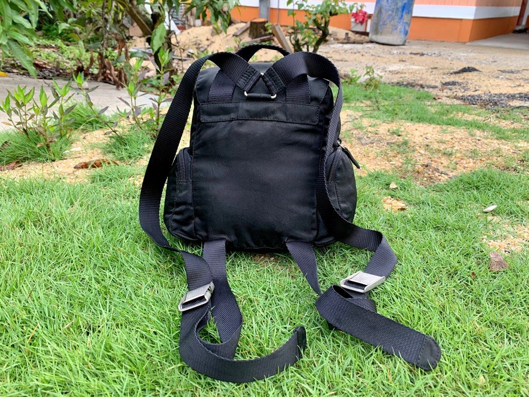 Prada black mini backpack 2025