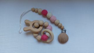 Baby Wooden Teether (Pink)