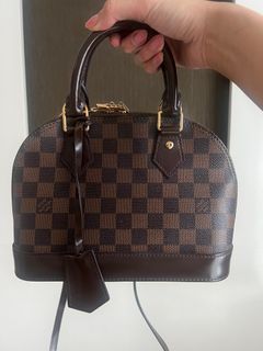 Tas LV Louis Vuitton Alma BB Calfskin Embroidered with Monogram Motif,  Barang Mewah, Tas & Dompet di Carousell