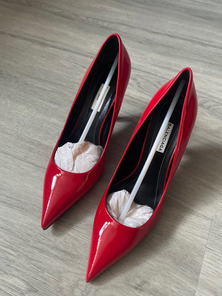 Red balenciaga top heels