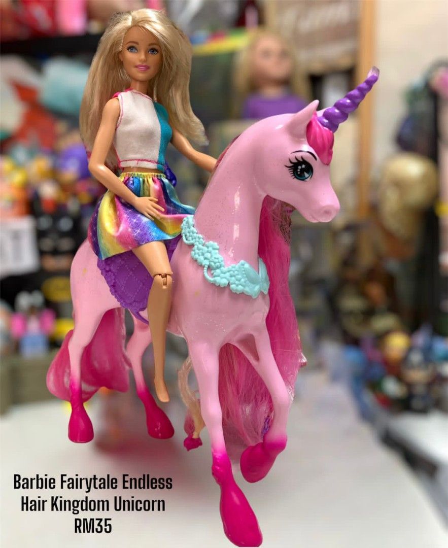 Barbie endless hair kingdom unicorn outlet