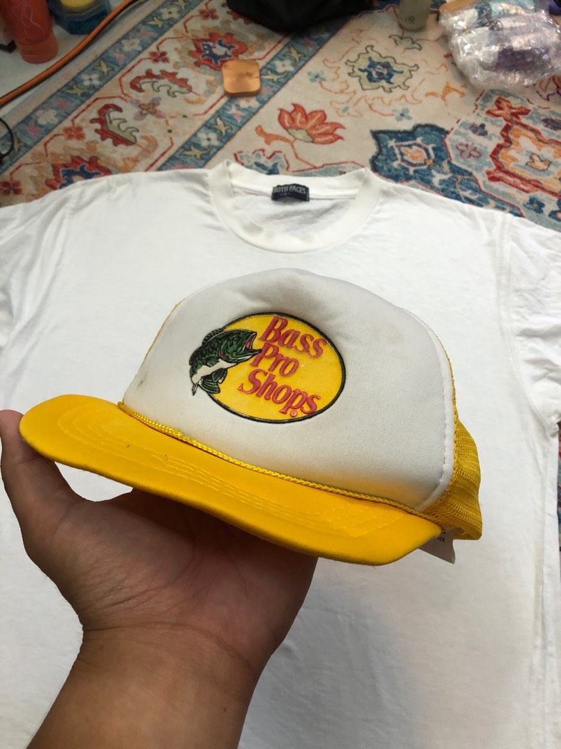 White bass pro shop hat hot sale