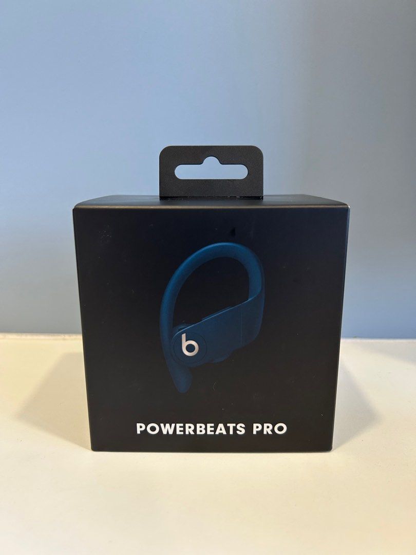 Beats by Dre Powerbeats Pro in Navy Blue (Category: Headphones & Headsets) located in Pasig City. Submitted by decltter01 (Listing ID 1248750799, Image 1). Description: - Complete box with manual, buds (5 pairs including the one setup in the earphones), original charger - with ear loop so good for running / workout - bought in 2019 but barely used, unit is like brand new - Rfs: need funds 🚫 autoblock for lowballers, price is cheap already 📦 shi