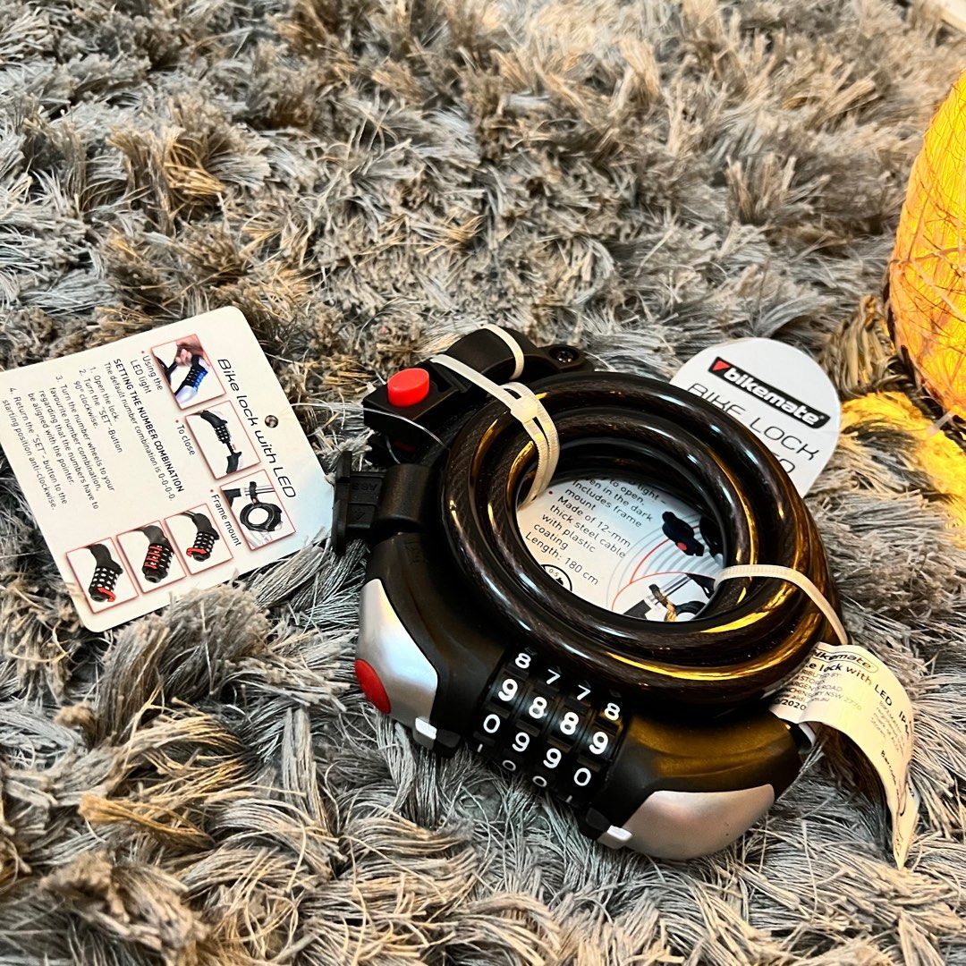 Bikemate discount combination lock