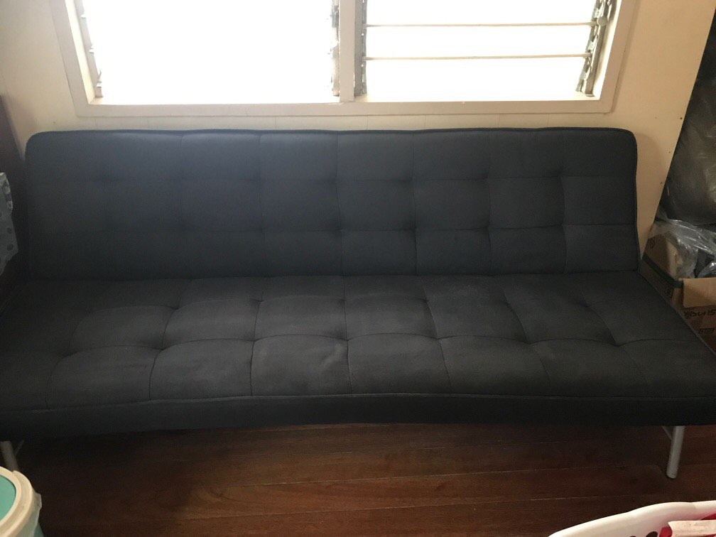 Black Sofa Bed Location Davao City, Furniture & Home Living, Furniture