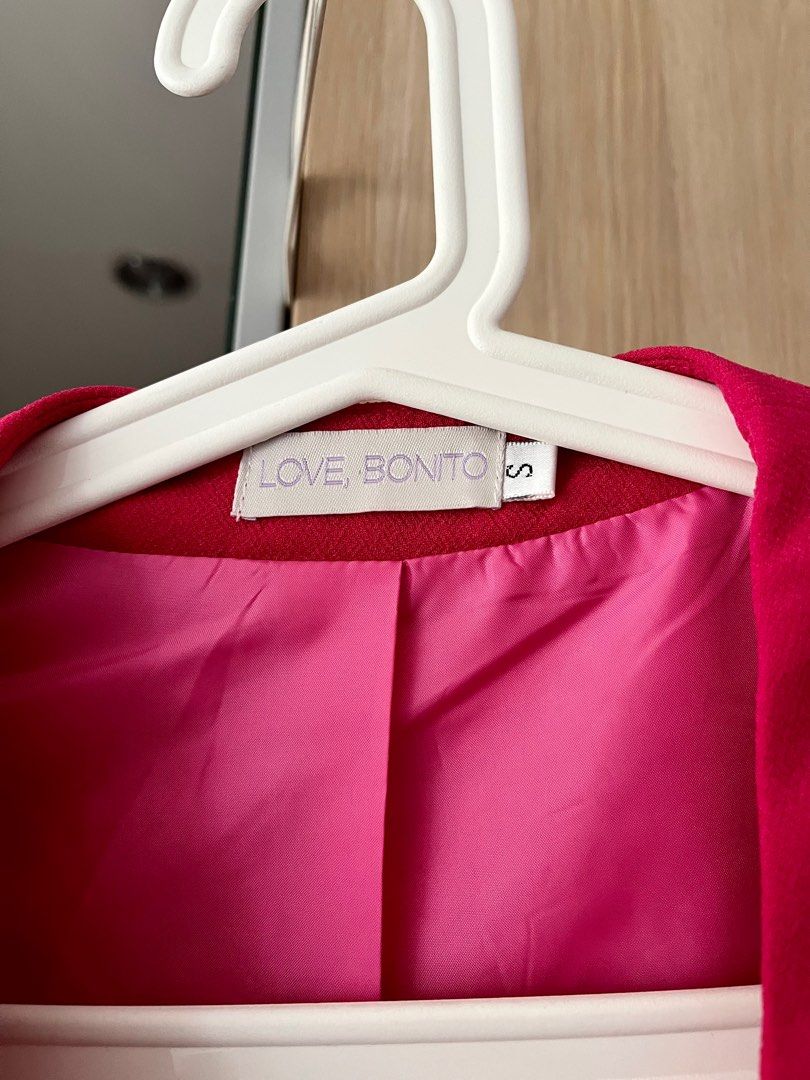 Fuchsia cropped jacket hotsell