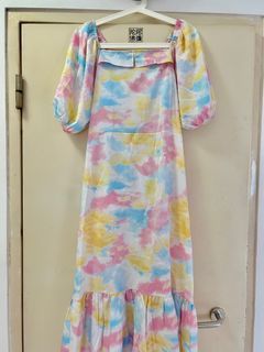 Bn Tie dye mid Dress