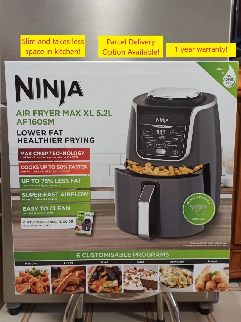BNIB Ninja Foodi Air fryer Deluxe AF160 Christmas GIft Best wifey gift ever less household chores BTO gift saves space Brand new