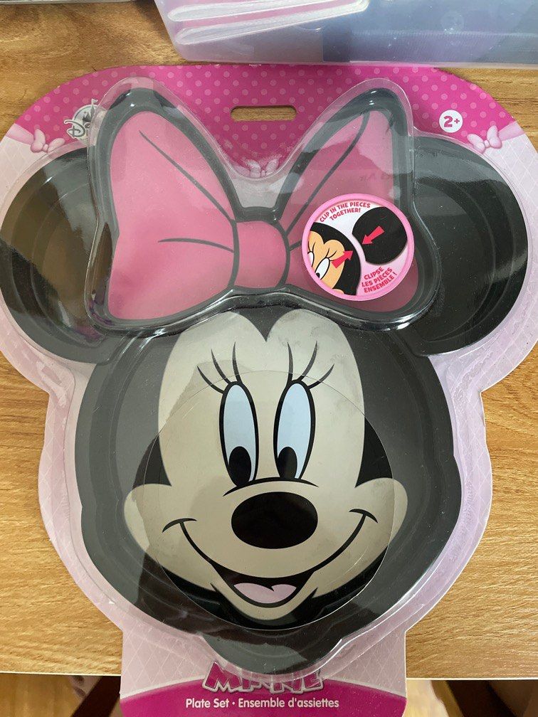 BNIP Authentic HK Disneyland MINNIE MOUSE Plate Set Babies Kids Nursing Feeding Weaning Toddler Feeding on Carousell