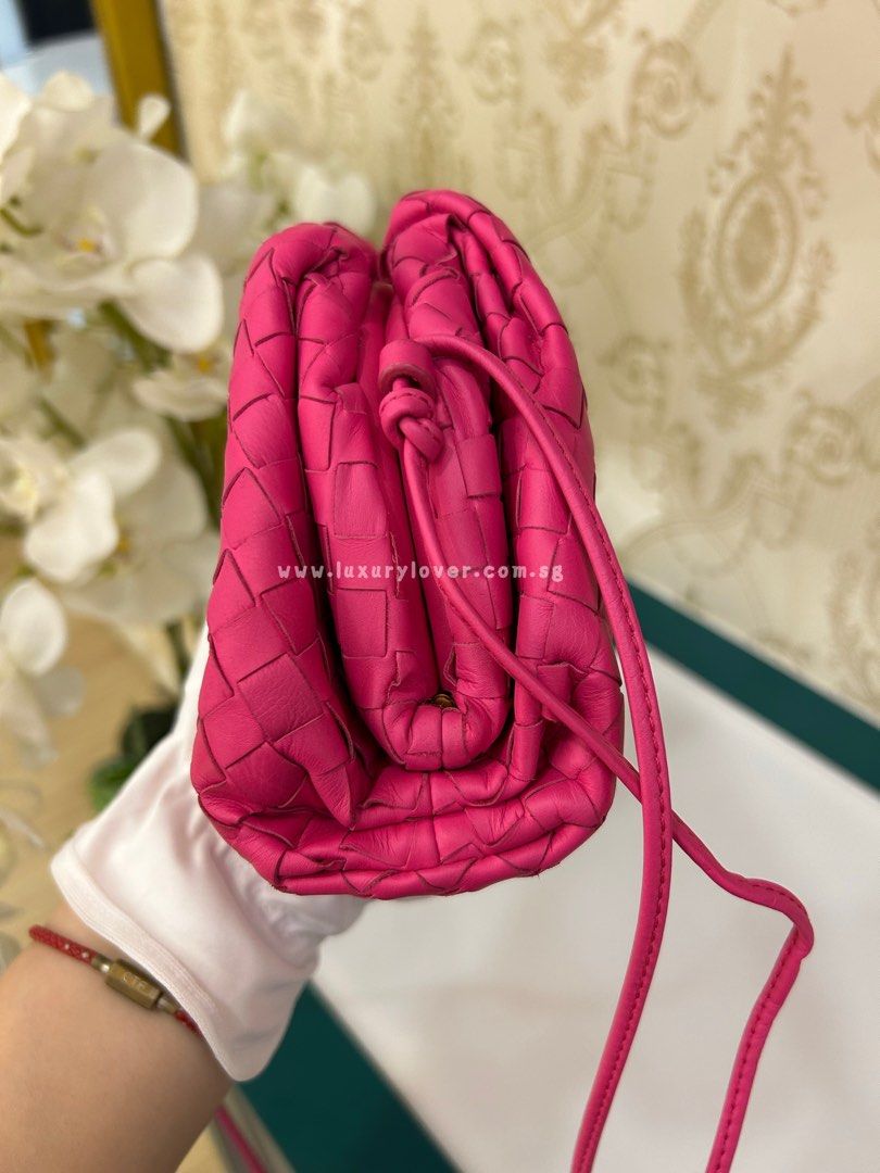 Bottega veneta pink clearance clutch