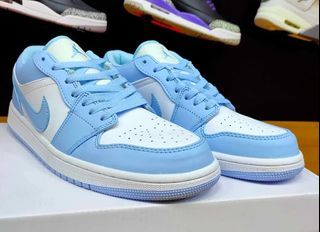 Brand New Jordan 1 Low Ice Blue Basketball Shoes For Him