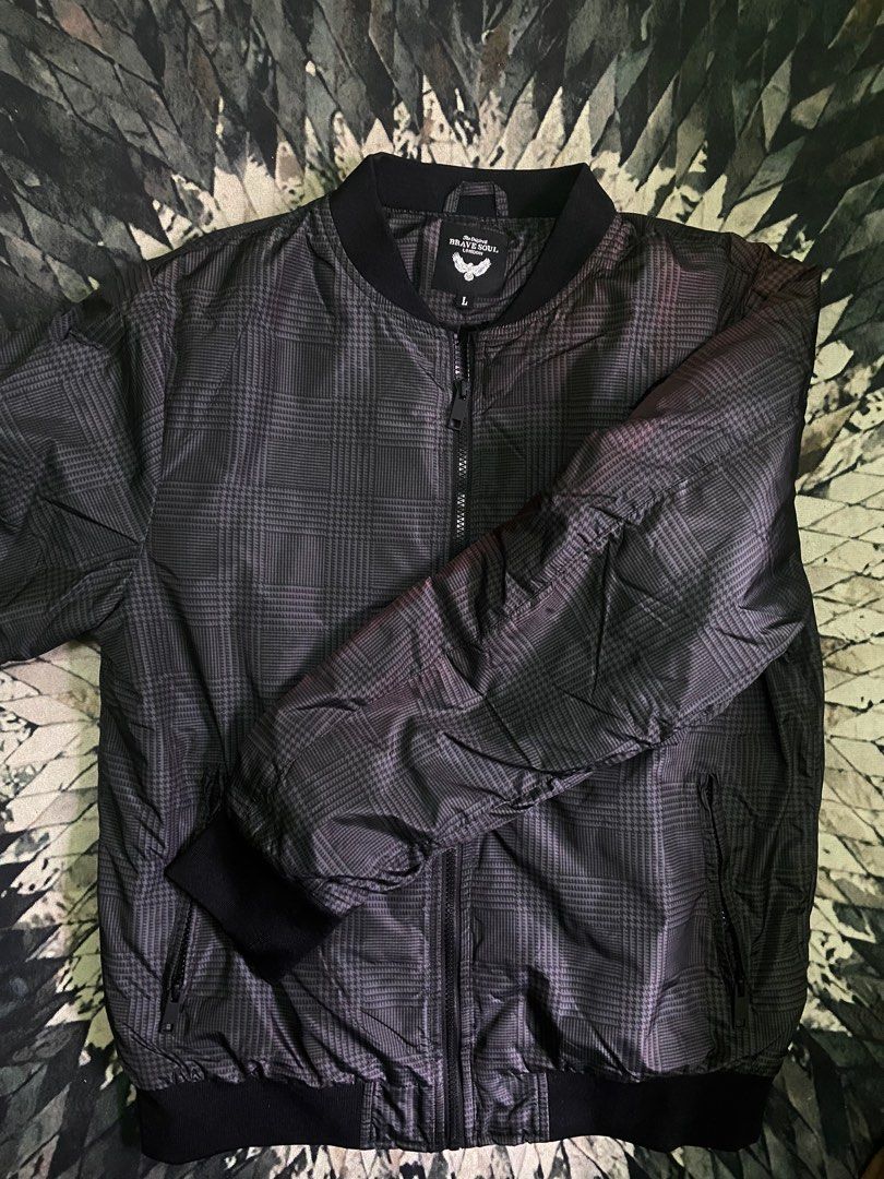 Brave soul bomber jacket mens sale