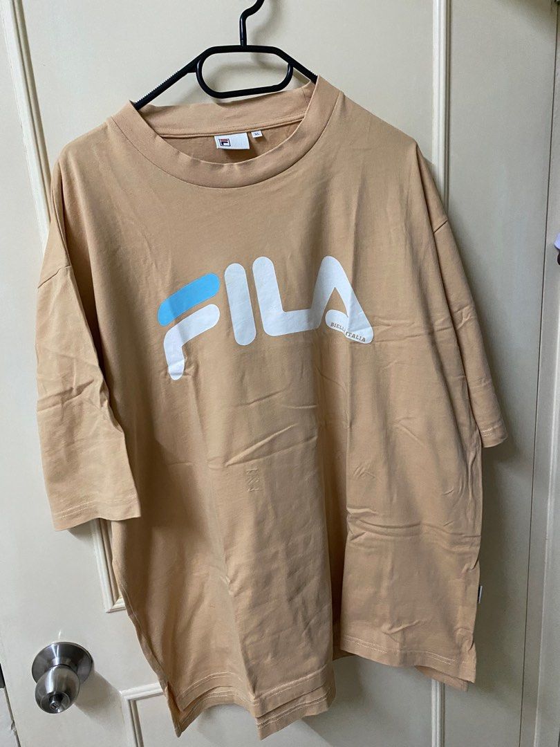 Brown fila shirt cheap