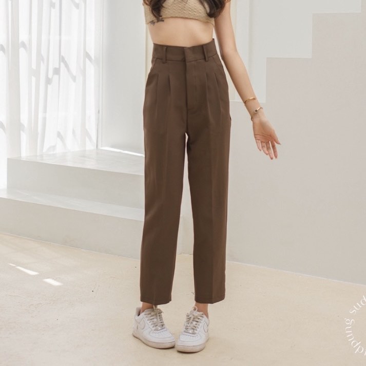 brown pants, Women's Fashion, Bottoms, Other Bottoms on Carousell