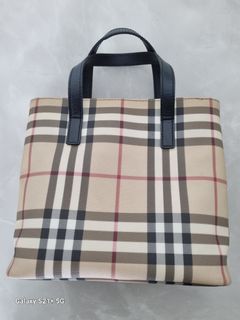 Vintage Burberry Tote Bag, Luxury, Bags & Wallets on Carousell